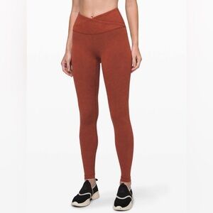 Lululemon sz 4 Always On High-Rise Tight 28" Sky Wash Print Rustic Clay like new